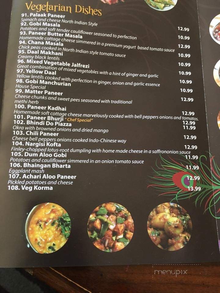 Namaste India - Chesterton, IN menu_pic
