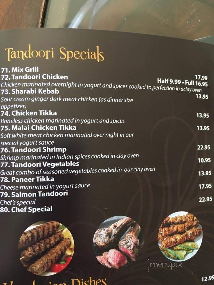 Namaste India - Chesterton, IN menu_pic