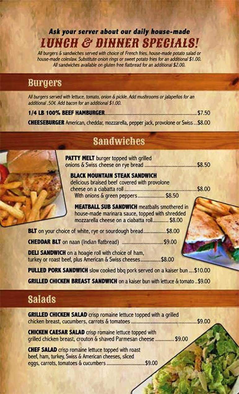 Black Mountain Grill - Basin, WY menu_pic