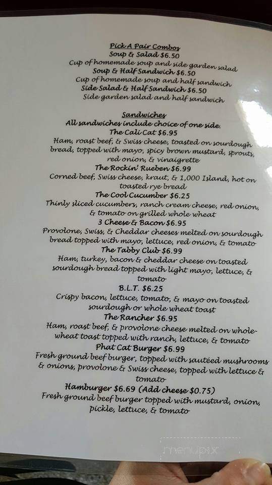 The Phat Cat Cafe - Greeneville, TN menu_pic