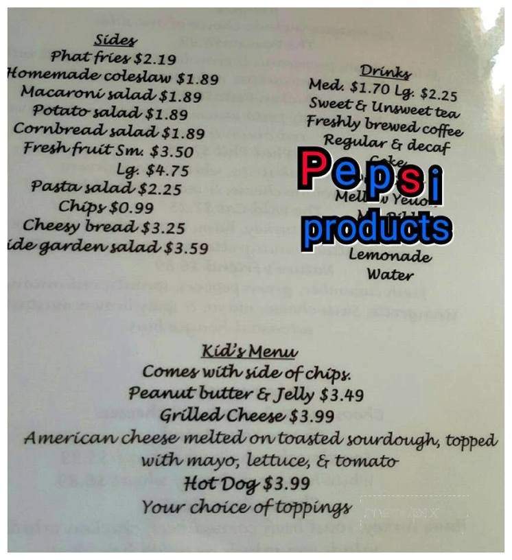 The Phat Cat Cafe - Greeneville, TN menu_pic