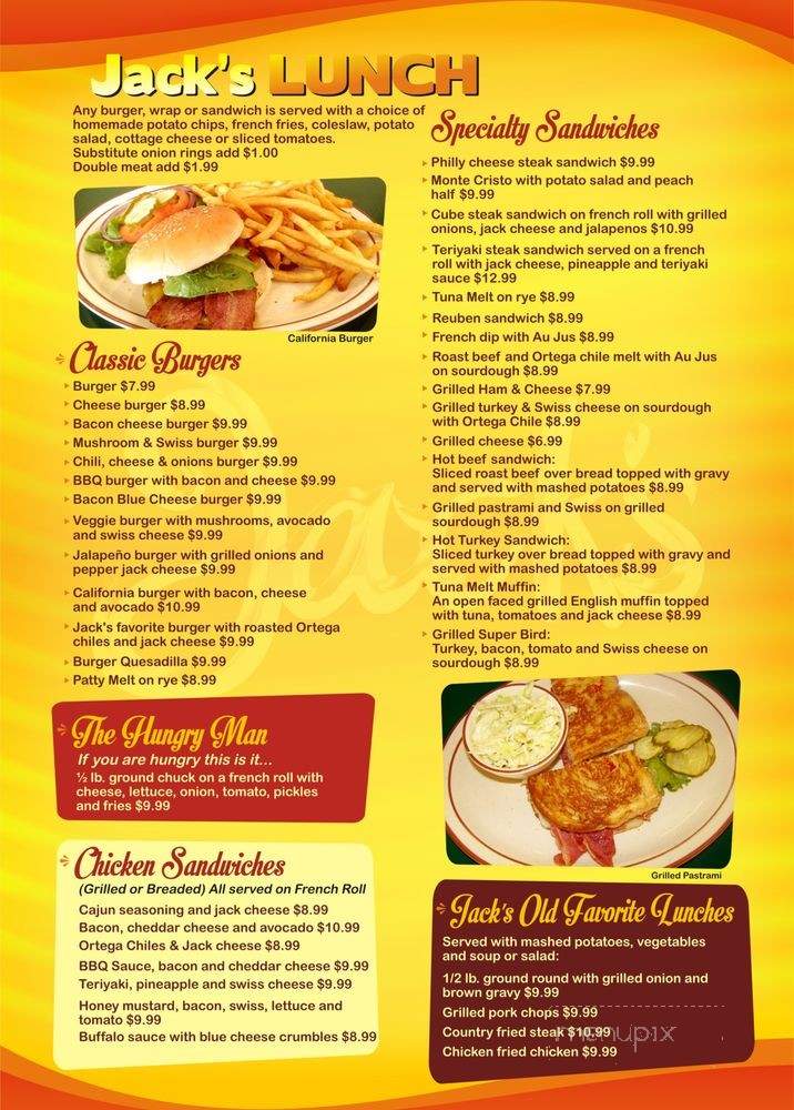 Jack's Cafe #2 - Reno, NV menu_pic