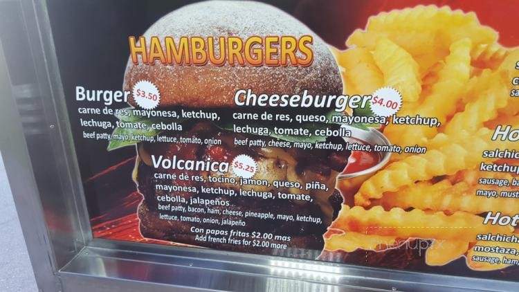 El Volcan - Monterey, CA menu_pic