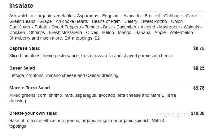Mare e Terra - Sarasota, FL menu_pic