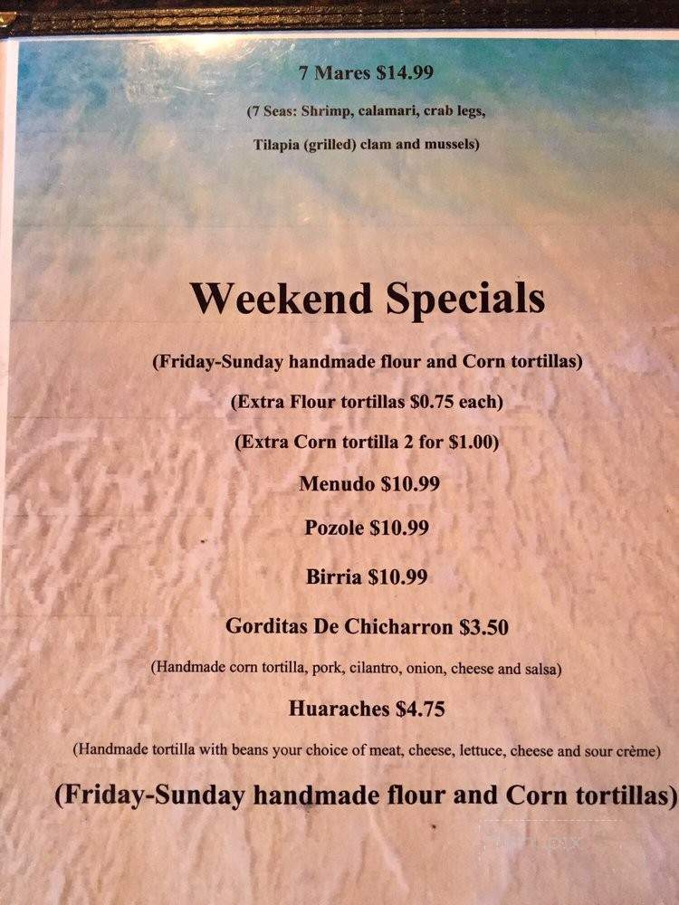 Coco Bongo Bar & Grill - Manteca, CA menu_pic