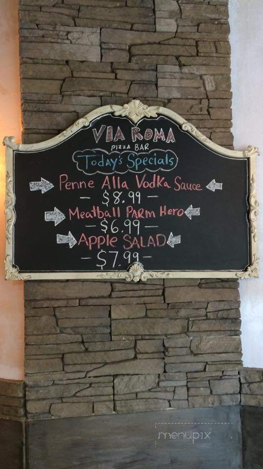 Via Roma Pizza Bar - Brooklyn, NY menu_pic