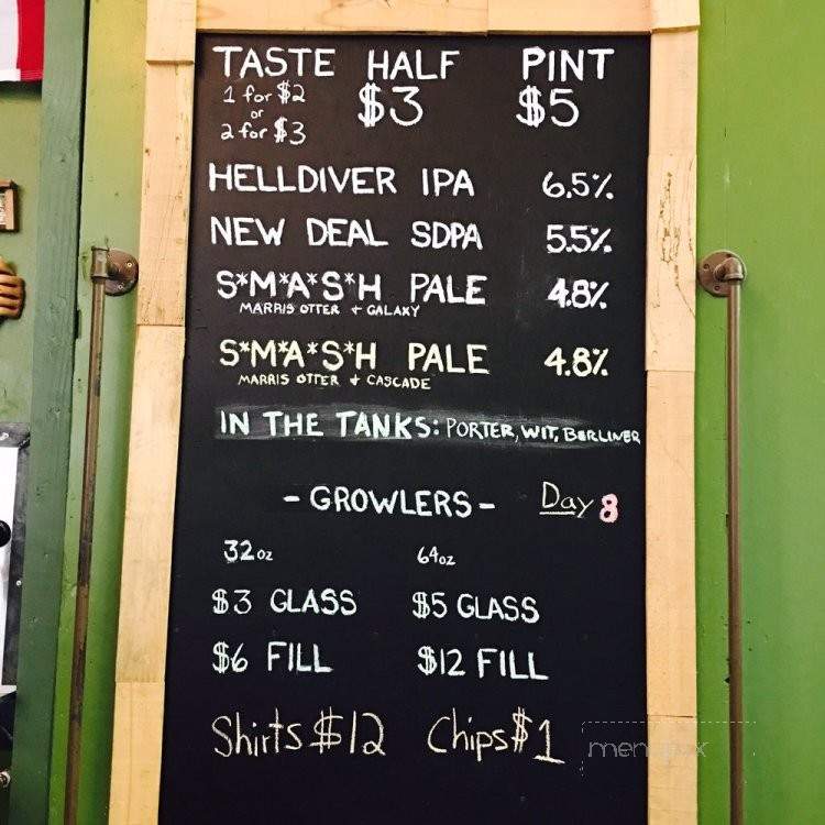 Little Miss Brewing - San Diego, CA menu_pic