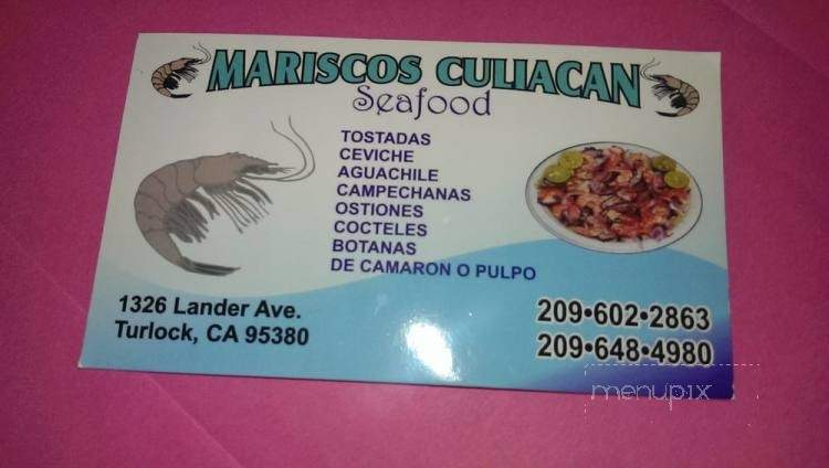 Mariscos Culiacan Seafood - Turlock, CA menu_pic