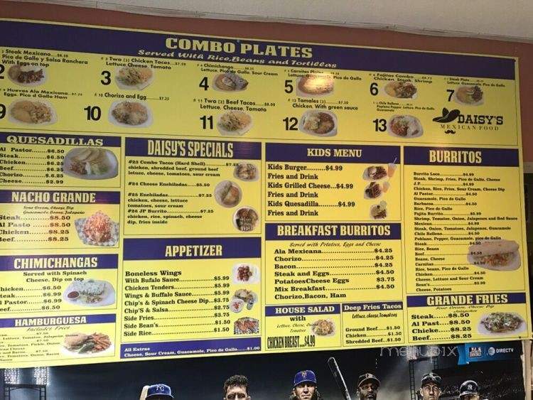 Daisy's Mexican Restaurant - Kansas City, KS menu_pic