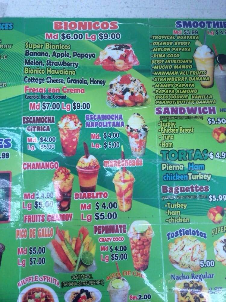 D'Todo Natural - Bell, CA menu_pic