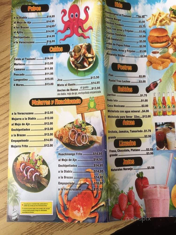 Tsunami Taqueria Y Marisco - Milwaukee, WI menu_pic