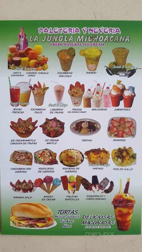 La Jungla Michoacana - Turlock, CA menu_pic