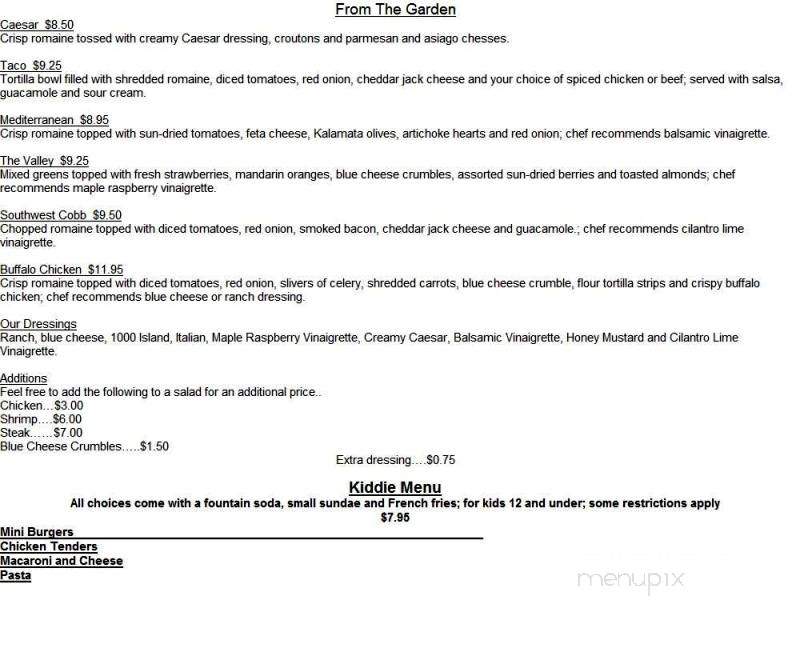 The Club - Massena, NY menu_pic