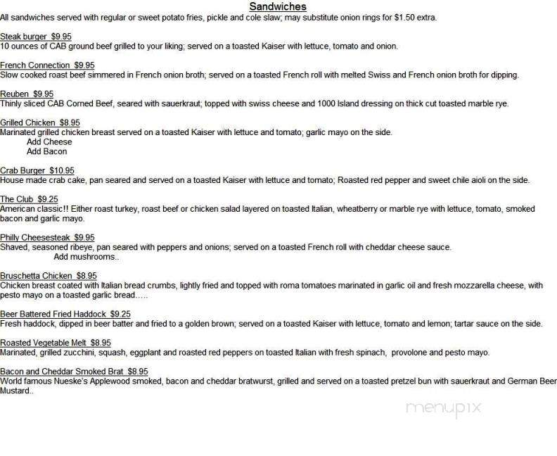 The Club - Massena, NY menu_pic