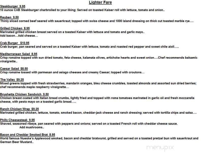 The Club - Massena, NY menu_pic