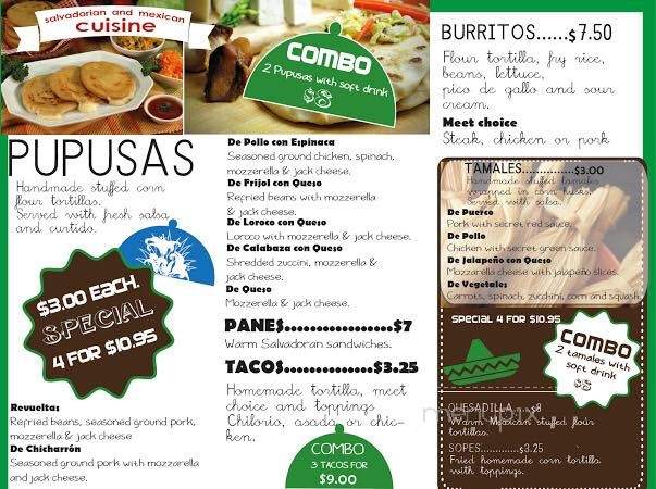 La Flor De Loroco - Everett, WA menu_pic