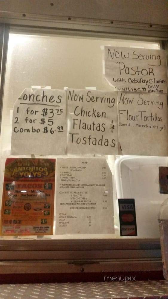 Antojitos Yolys - Harlingen, TX menu_pic