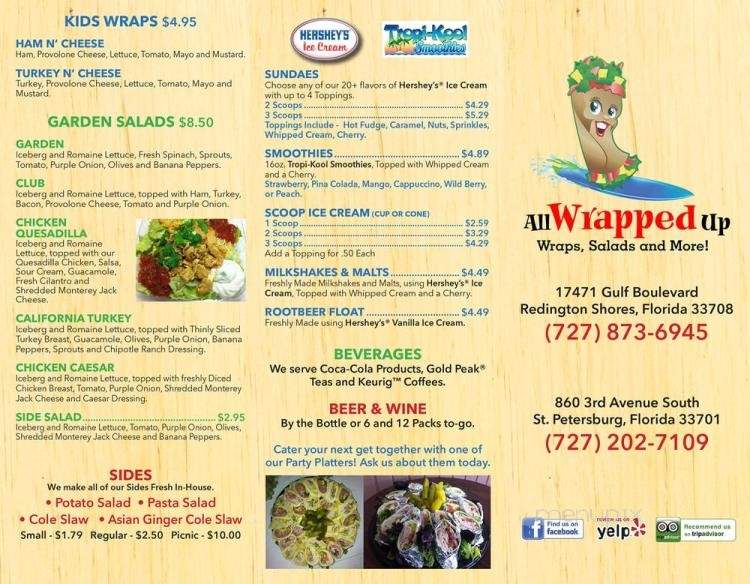 All Wrapped Up - Saint Petersburg, FL menu_pic
