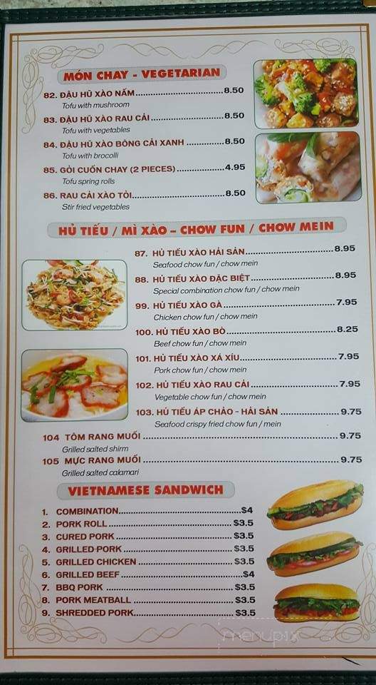 PhoCali Vietnamese Family Noodles Restaurant - Superior, WI menu_pic