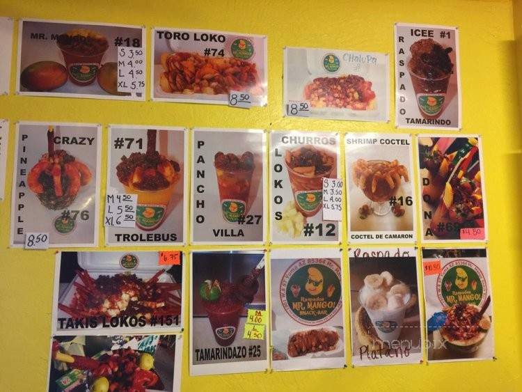 Mr Mango - Yuma, AZ menu_pic