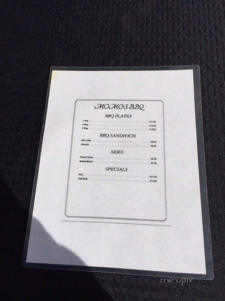Momo's BBQ - Newark, CA menu_pic
