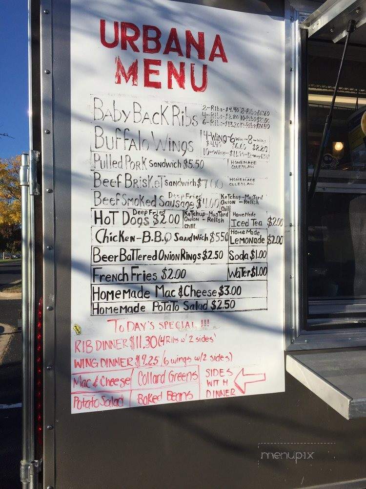 Urbana Barbeque Sauce - Woodbridge, VA menu_pic