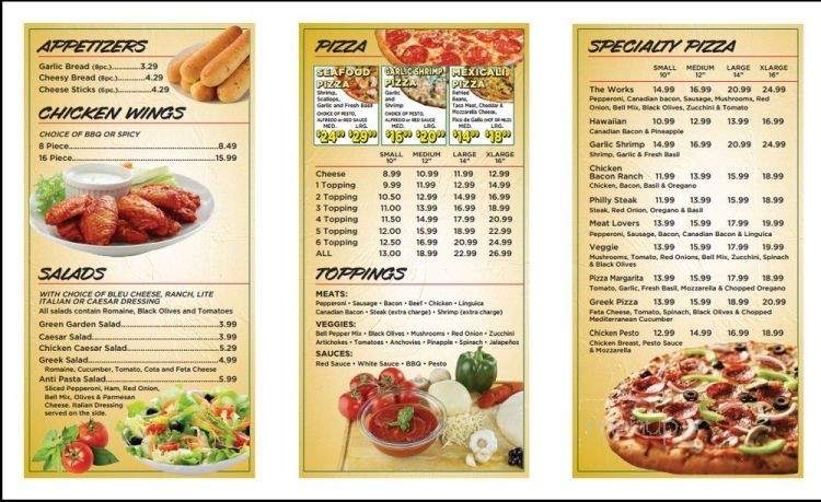 Pizza Fresh - Grover Beach, CA menu_pic