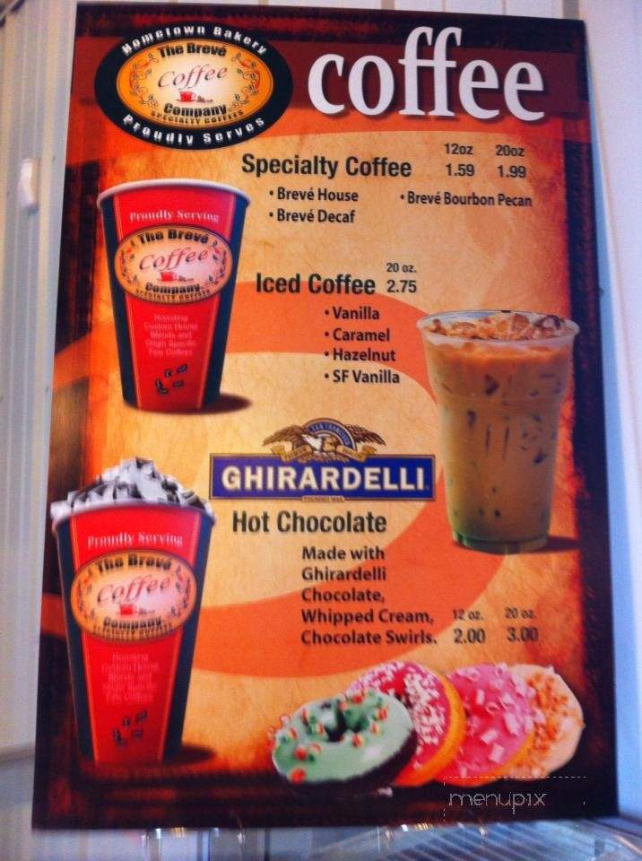 Hometown Bakery - Warrenton, MO menu_pic