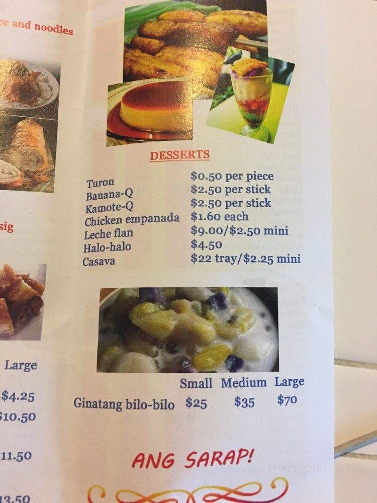 Lechon de Manila - Van Nuys, CA menu_pic