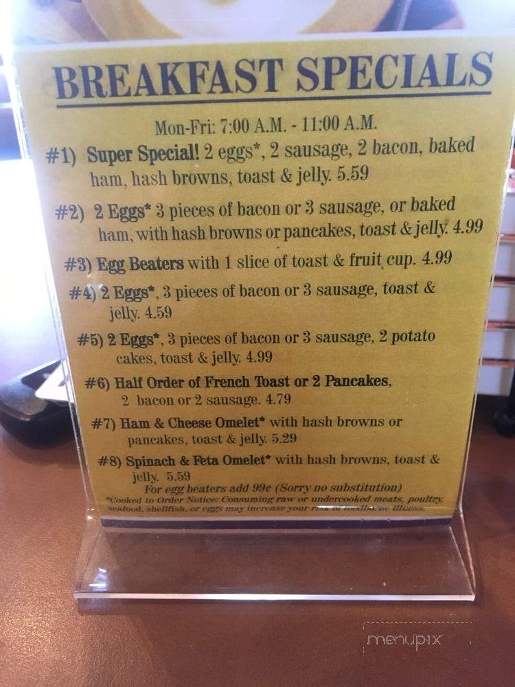 Alex's Family Dining - Clinton Township, MI menu_pic