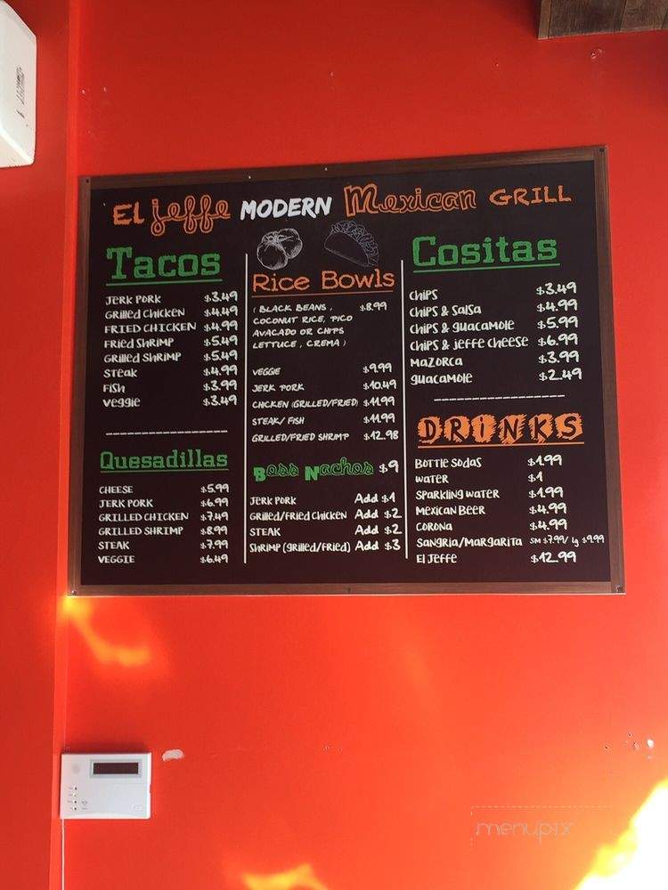 El Jeffe - Brooklyn, NY menu_pic