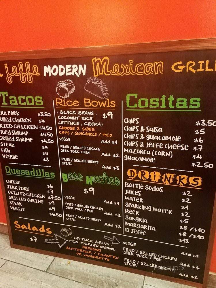 El Jeffe - Brooklyn, NY menu_pic