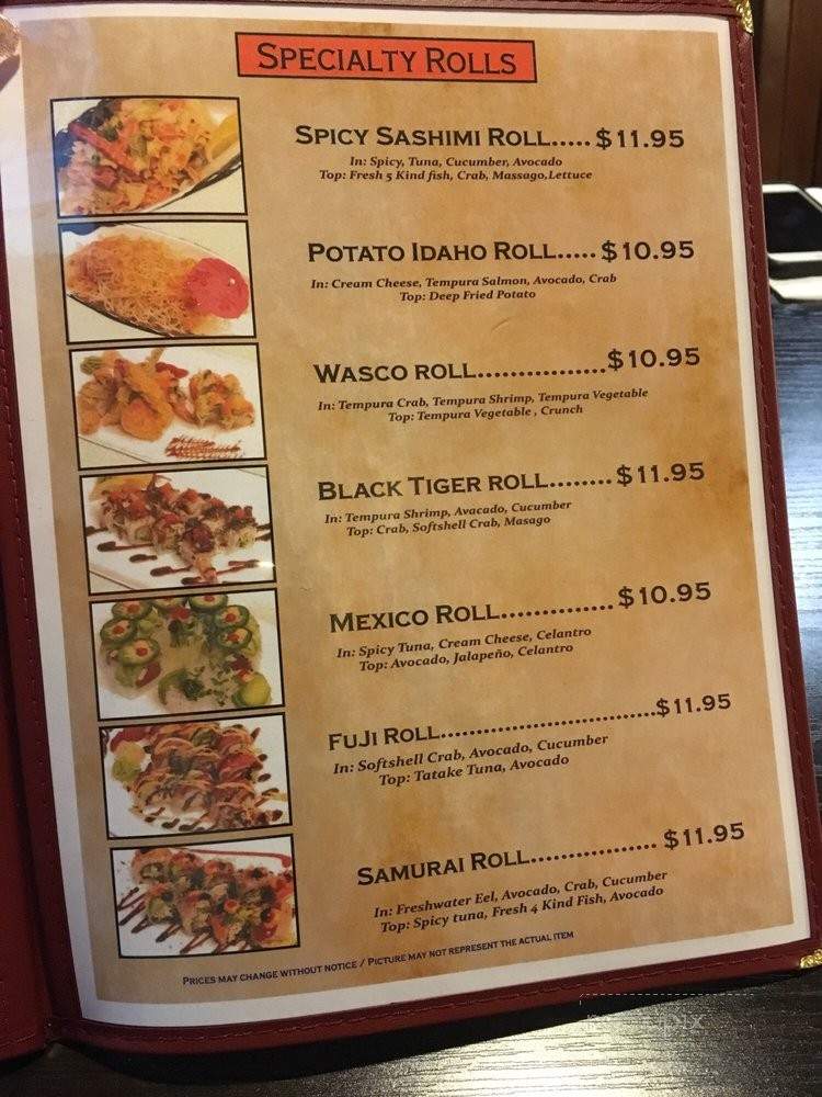 King Sushi - Delano, CA menu_pic