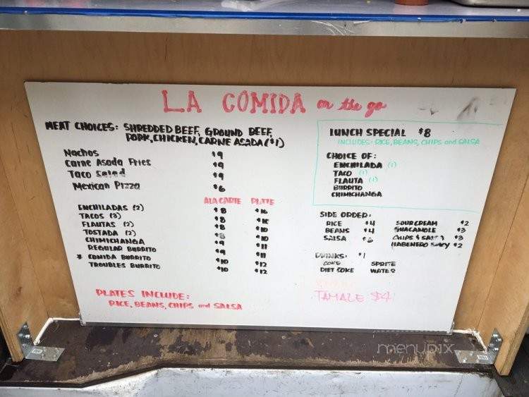 La Comida Hawaii - Honolulu, HI menu_pic