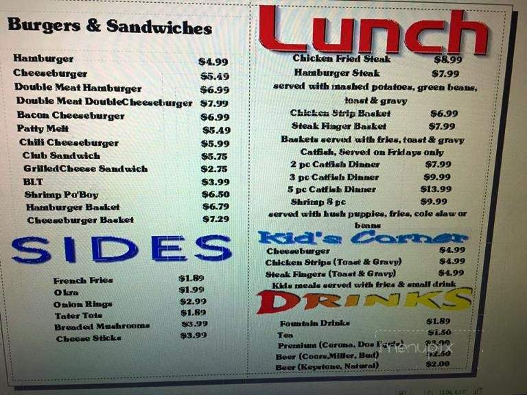 Boomer's Burgers & More - Mineral Wells, TX menu_pic