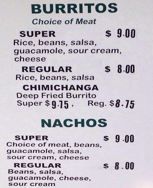 Taqueria Las Palmas - Porter, TX menu_pic