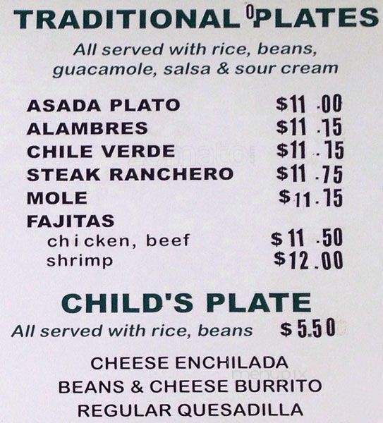 Taqueria Las Palmas - Porter, TX menu_pic