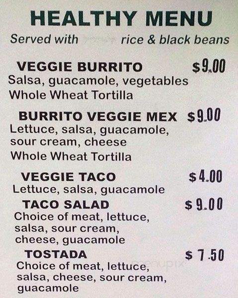Taqueria Las Palmas - Porter, TX menu_pic