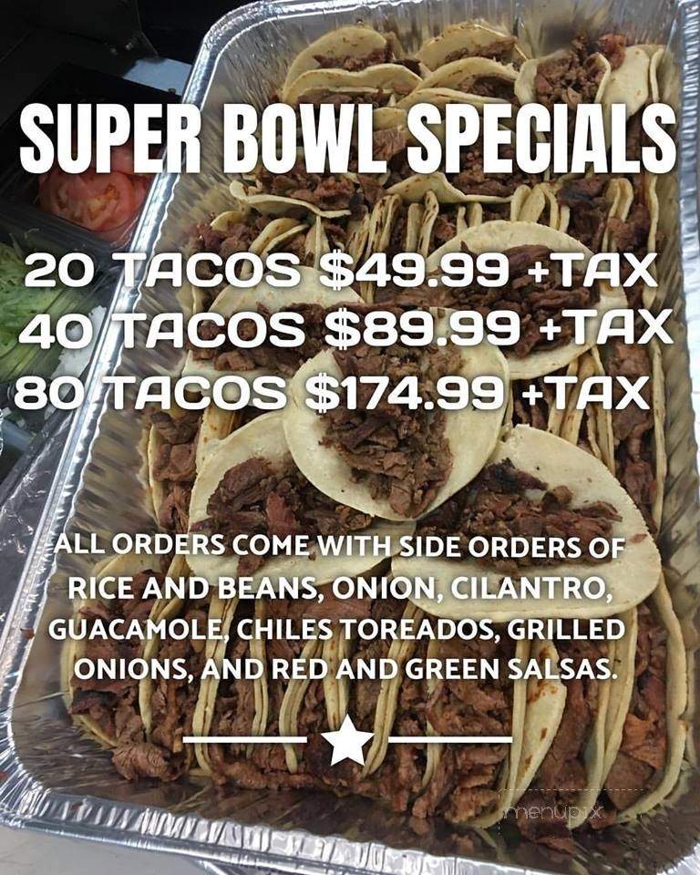 Ta' Carbon Mexican Taqueria - Downey, CA menu_pic