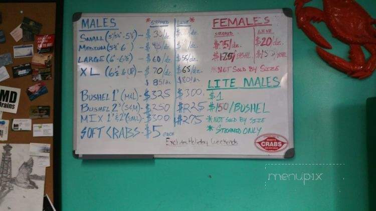 Skeet's Crabs - Edgemere, MD menu_pic