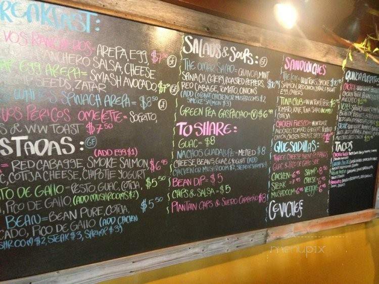 La Frutera Garden Bar - Wilton Manors, FL menu_pic