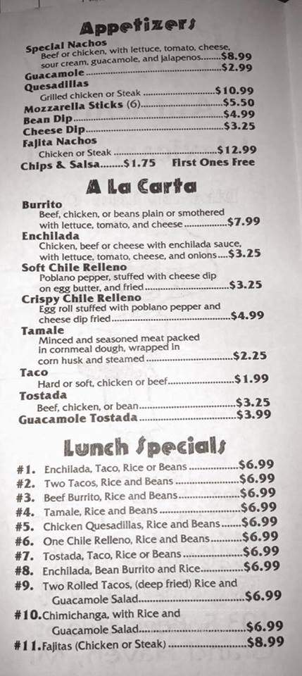 Mi Cocina - Grand Haven, MI menu_pic