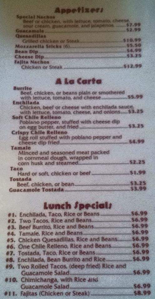 Mi Cocina - Grand Haven, MI menu_pic