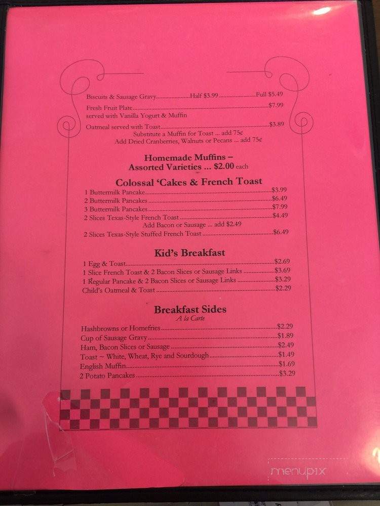 Susie's Homestyle Cafe - Vermilion, OH menu_pic