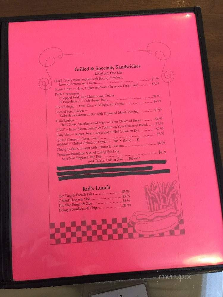 Susie's Homestyle Cafe - Vermilion, OH menu_pic