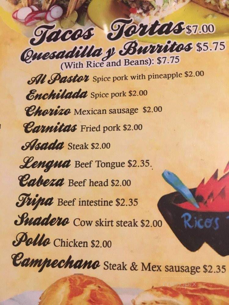 Taqueria El Manhattan - Rock Hill, SC menu_pic
