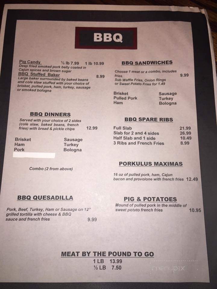 Sam's Place - Pleasant Hill, MO menu_pic