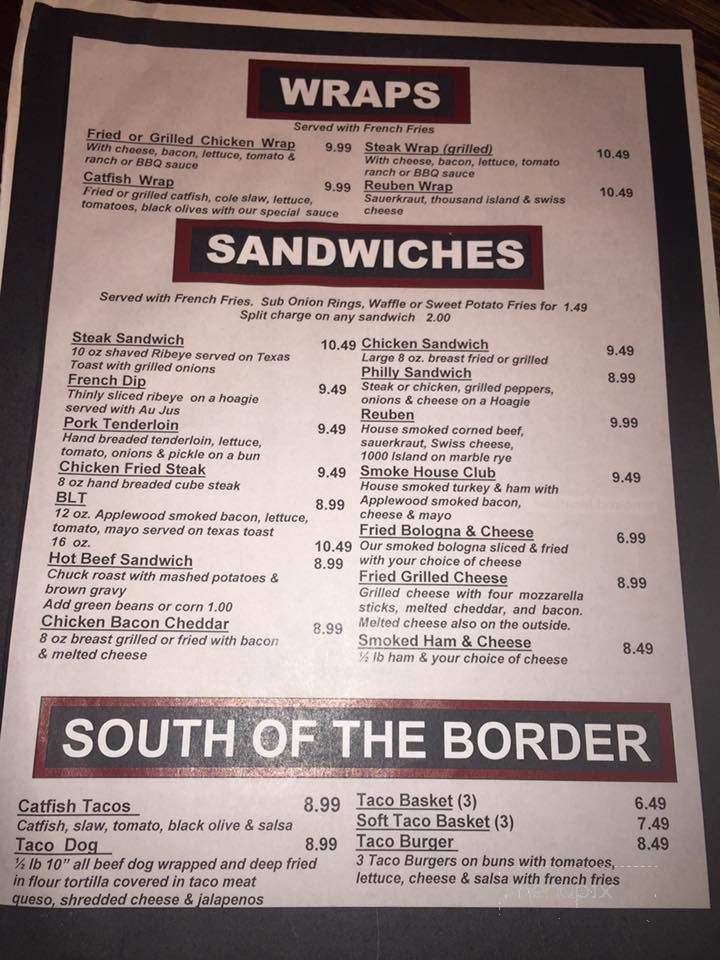 Sam's Place - Pleasant Hill, MO menu_pic