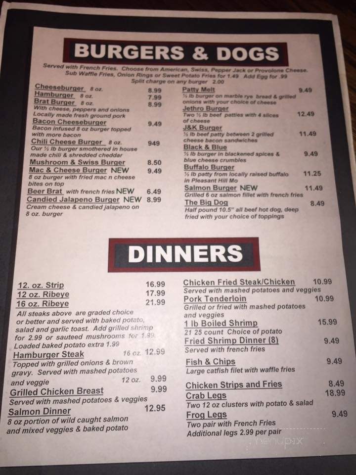 Sam's Place - Pleasant Hill, MO menu_pic
