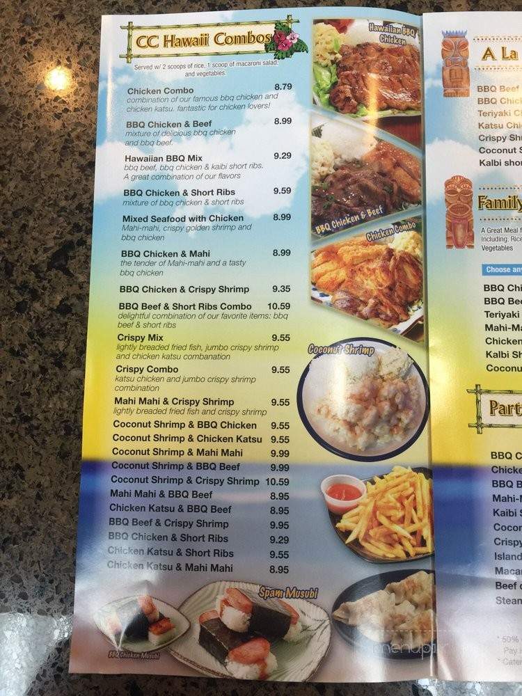 CC Hawaiian BBQ - Lancaster, CA menu_pic